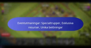 Read more about the article Eventutmaningar: Specialtrupper, Exklusiva resurser, Unika belöningar