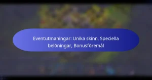 Read more about the article Eventutmaningar: Unika skinn, Speciella belöningar, Bonusföremål
