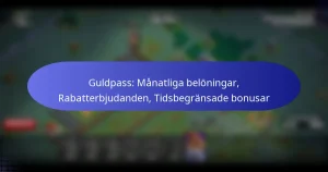 Read more about the article Guldpass: Månatliga belöningar, Rabatterbjudanden, Tidsbegränsade bonusar